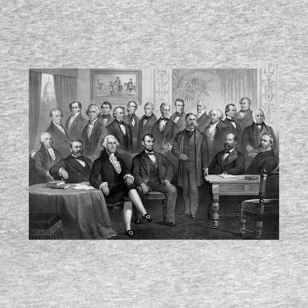 American Presidents Collage From 1789-1881 by warishellstore
